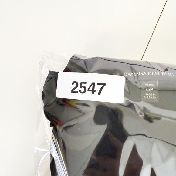 Banana Republic Maxi w Slits Pleated Vneck Dress Black Satin - 0P 0 Petite - Picture 12 of 12